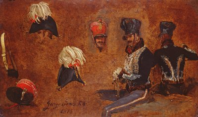 Studies of Military Accoutrements, 1815 by George Jones
